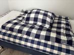 2 Hästens boxsprings 105x210 incl matrassen, Ophalen, Tweepersoons, Blauw, 210 cm