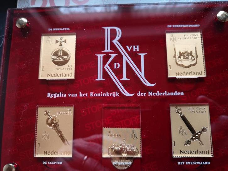 Gouden Postzegels Koninkrijk Nederlanden in Luxe Verpakking, Postzegels en Munten, Postzegels | Nederland, Postfris, Na 1940, Ophalen of Verzenden