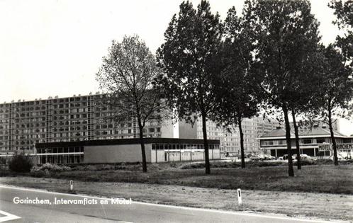 Gorinchem, Intervamflats en Motel - ongelopen, Verzamelen, Ansichtkaarten | Nederland, Ongelopen, Zuid-Holland, 1920 tot 1940