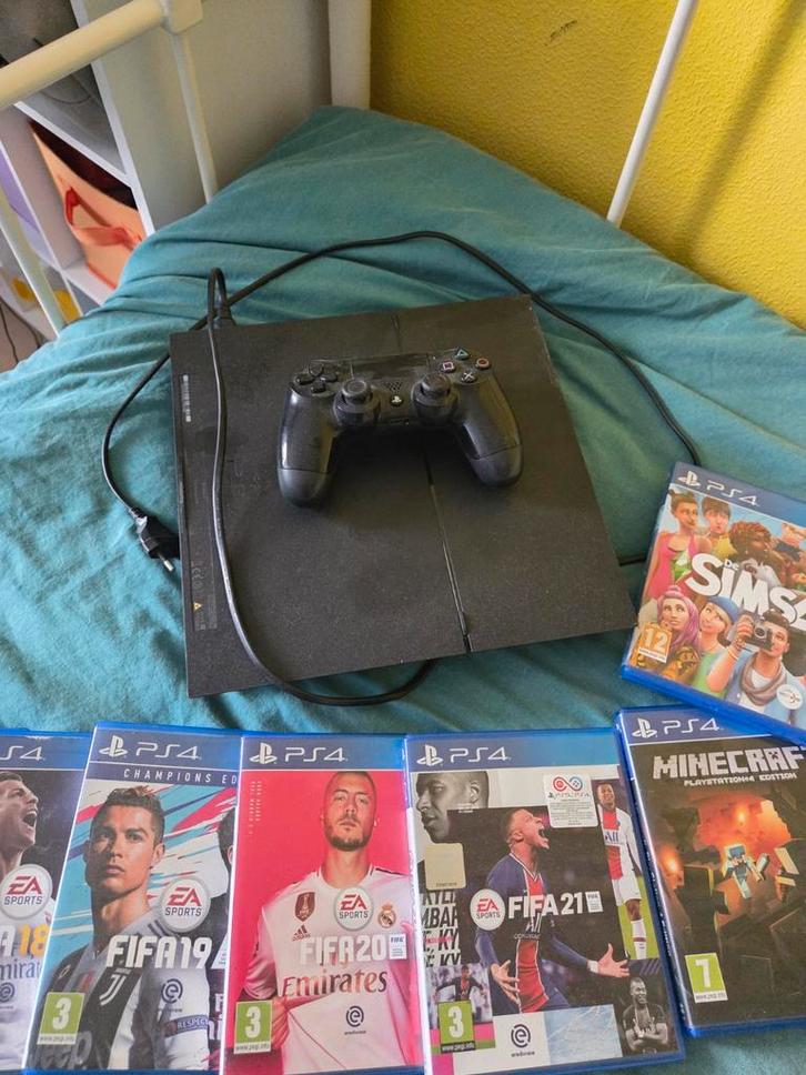 Playstation 4 met spellen en controller, Spelcomputers en Games, Games | Sony PlayStation 4, 3 spelers of meer, Vanaf 3 jaar, Ophalen of Verzenden