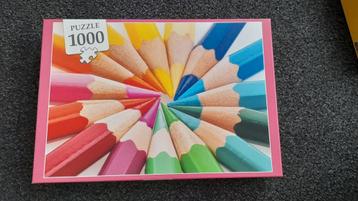 Mooie kleurrijke Legpuzzels 1000 st compleet!. beschikbaar voor biedingen