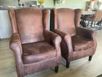 Twee identieke fauteuils, Ophalen, Gebruikt, Minder dan 75 cm, Stof