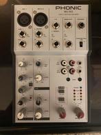 Phonic MU 502 mixer, Muziek en Instrumenten, Mengpanelen, Ophalen of Verzenden, Zo goed als nieuw, Minder dan 5 kanalen, Microfooningang