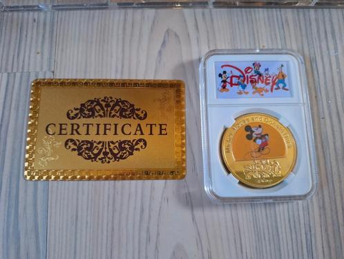 Grote Disney collector munt inclusief certificaat, Verzamelen, Disney, Zo goed als nieuw, Ophalen of Verzenden