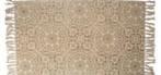 Vloerkleed-Sierkleed-Kleed-Naturel-Bruin-Beige-70-120-Wand, 100 tot 150 cm, Nieuw, Bohemian, Bruin