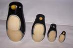 Mooie 4-delige houten Pinquïn. Matroesjka principe. Nieuwst., Ophalen of Verzenden, Zo goed als nieuw