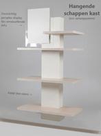 Luxe display kast set van 2 hoge 1 open en 1 lage kast shop, Strak modern, Met klep(pen), Zo goed als nieuw, 150 tot 200 cm