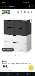 Nordli ladekast, Huis en Inrichting, Kasten | Ladekasten, Ophalen, 50 tot 100 cm, Zo goed als nieuw, 3 of 4 laden