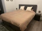 IKEA Boxspring 180x200 Grijs met Hoofdbord - Zo Goed Als Nie, Huis en Inrichting, Ophalen, Tweepersoons, Zo goed als nieuw, 180 cm