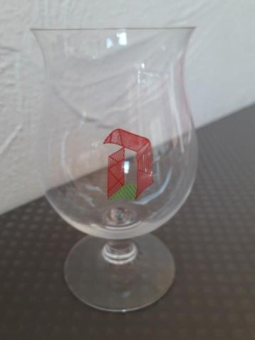 Duvel glas D rood/groen lijntjes (Zeldzaam) beschikbaar voor biedingen
