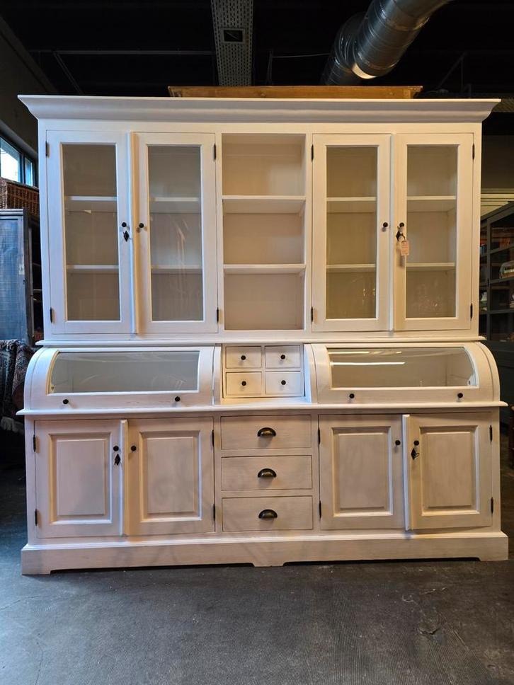 Mooie witte grutterskast | apothekerskast | buffetkast, Huis en Inrichting, Kasten | Buffetkasten, Gebruikt, 200 cm of meer, 200 cm of meer