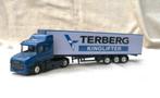 Scania 124L 400 trekker oplegger TERBERG Kinglifter 1/87., Ophalen of Verzenden, Gebruikt, Bus of Vrachtwagen, Overige merken
