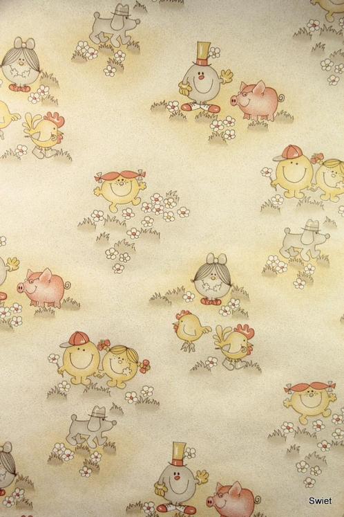 11281 Vintage kinderbehang  behang  kids wallpaper swiet, Huis en Inrichting, Stoffering | Behang, Verzenden