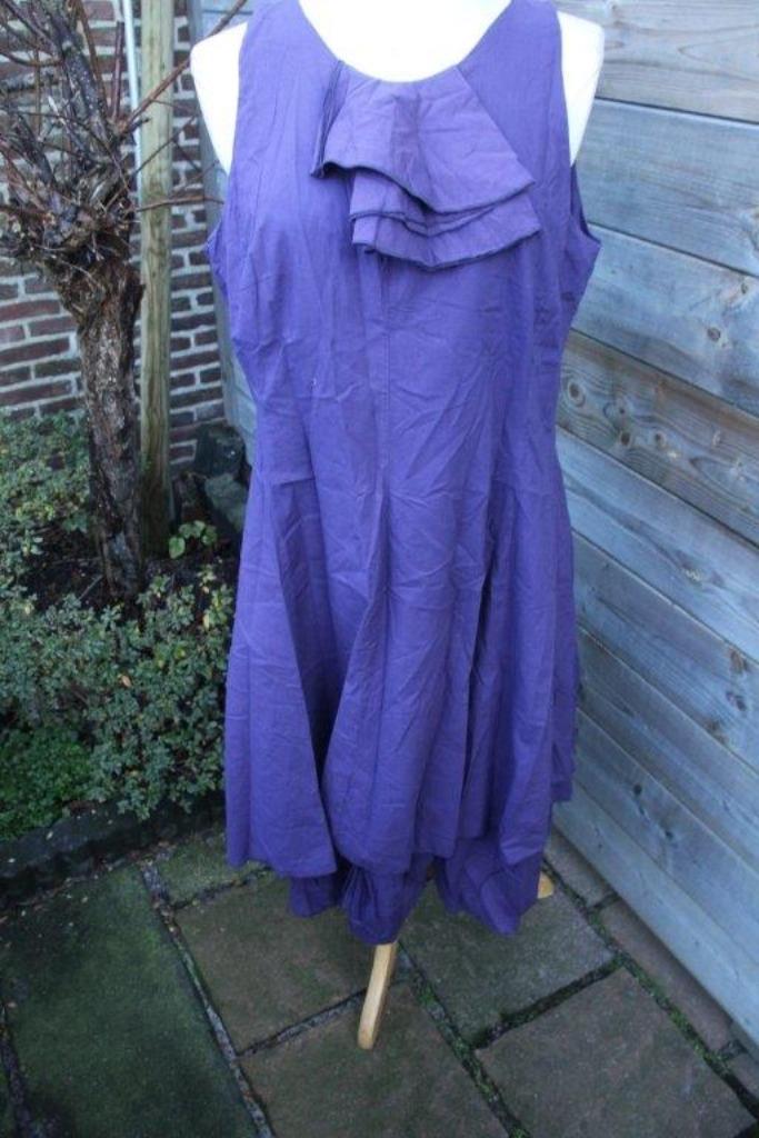 Jurk donkerpaars Art mt XXL Vaste prijs, Kleding | Dames, Jurken, Zo goed als nieuw, Maat 46/48 (XL) of groter, Paars, Ophalen of Verzenden