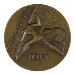 PENNING 1955 Fred Carasso : Technische Hogeschool Delft, Postzegels en Munten, Penningen en Medailles, Verzenden, Brons, Nederland