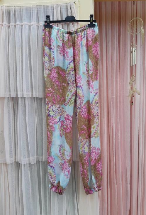 LingaDore pastel hippie ibiza zomerbroek harembroek S M L, Kleding | Dames, Broeken en Pantalons, Nieuw, Maat 38/40 (M), Roze