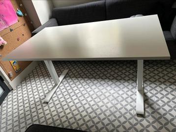 Wit hoog - laag bureau IKEA type Rodulf 