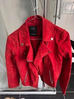 Suede jas maat 38, Ophalen of Verzenden, Zo goed als nieuw, Maat 38/40 (M), Rood