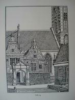 14 / Enkhuizen de  St.Pancras of Zuiderkerk Gravure 1902, Antiek en Kunst, Ophalen of Verzenden