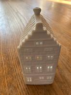 &Klevering grachtenhuisje waxinelichthouder (14cm) nieuw, Overige materialen, Wit, Nieuw, Ophalen of Verzenden