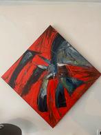 Moderne kunst: abstract schilderij 110x110 acryl op linnen, Antiek en Kunst, Kunst | Schilderijen | Abstract, Ophalen of Verzenden