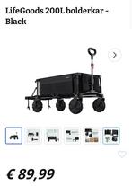 Nieuwe zwarte bolderkar inklapbaar, !, Nieuw, !, Opvouwbaar