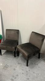 2 velours fauteuils showroom modellen, Ophalen, Zo goed als nieuw, Twee