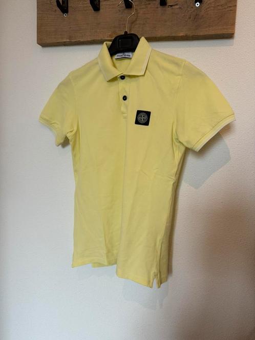 Stone Island Junior | Polo | Geel | 156, Kinderen en Baby's, Kinderkleding | Maat 158, Zo goed als nieuw, Jongen of Meisje, Shirt of Longsleeve