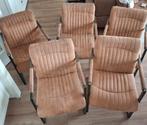 Eetkamer stoelen Bommel Tyson Bruin 801 prijs per set van 5, Huis en Inrichting, Stoelen, Ophalen, Gebruikt, Bruin