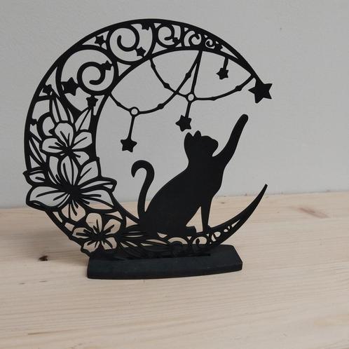 Houten standaard poes, Huis en Inrichting, Woonaccessoires | Overige, Nieuw, Ophalen of Verzenden