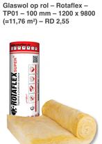 Glaswol Rotaflex - 4,5 rollen nieuw!, 10 tot 15 m², Dakisolatie, Nieuw, Ophalen of Verzenden