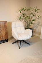 Luxe Bouclé draaifauteuil | 2 Kleuren, Huis en Inrichting, Fauteuils, Ophalen of Verzenden, Nieuw, 75 tot 100 cm
