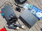 2x PlayStation 2 + controllers en games - PS2 phat, Met 2 controllers, Ophalen of Verzenden, Gebruikt, Met games