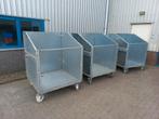 3x papier rolcontainer gaas 1.25x1.25 diepte 1.35 m 1200 L, Doe-het-zelf en Verbouw, Kratten en Dozen, Ophalen, Gebruikt, 100 cm of meer