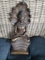 Bronzen Boeddha met Naga, Antiek en Kunst, Ophalen of Verzenden