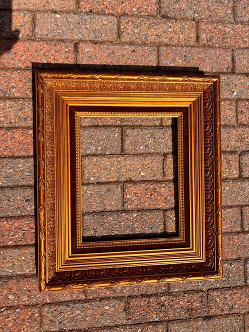 Antieke Gouden Schilderijlijst, Huis en Inrichting, Woonaccessoires | Lijsten, Gebruikt, Minder dan 50 cm, Hout, Ophalen of Verzenden