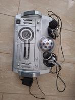 Karaoke-, CD- en cassette speler met discolicht, Ophalen of Verzenden, Zo goed als nieuw, Complete set