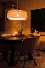 Grote bamboe hanglamp, Huis en Inrichting, Lampen | Hanglampen, Ophalen, Zo goed als nieuw, 50 tot 75 cm