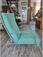 Heerlijk zittende groene design fauteuil van Montel, 75 tot 100 cm, Ophalen of Verzenden, Zo goed als nieuw, 50 tot 75 cm