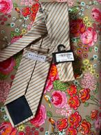 Westbury gestreepte zijden stropdas - Nieuw!, Kleding | Heren, Stropdassen, Ophalen of Verzenden, Zo goed als nieuw, Beige, Met patroon