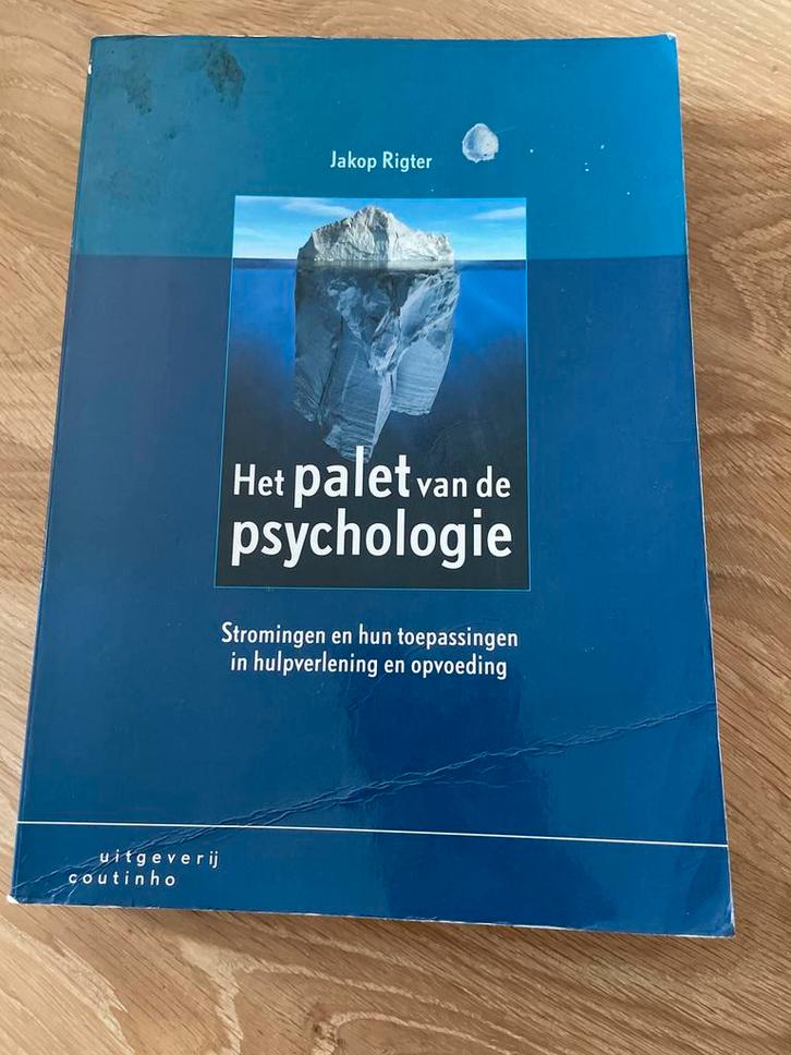 Het palet van de psychologie - Jakop Rigter, Boeken, Psychologie, Gelezen, Overige onderwerpen, Ophalen of Verzenden