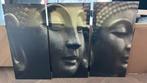 Drieluik bouddha canvas, Ophalen of Verzenden, Zo goed als nieuw