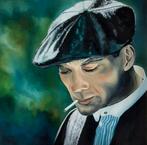 Schilderij " Peaky Blinders " 70x70 olieverf op katoen,, Antiek en Kunst, Kunst | Schilderijen | Modern, Ophalen of Verzenden