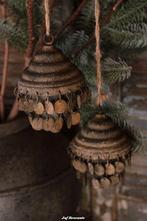 Hanger old brown en old black met muntjes, Www.jufbrocante.nl, Www.jufbrocante.nl, Nieuw, Ophalen of Verzenden