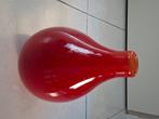 Rode glazen "buik" vaas, Huis en Inrichting, Woonaccessoires | Vazen, Ophalen, Minder dan 50 cm, Rood, Glas