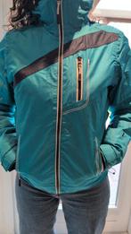 Turquoise ski jas - Maat S, Ophalen of Verzenden, Zo goed als nieuw, Maat 38/40 (M), Groen