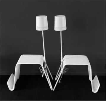 2 x IKEA Kultowy designer lampjes tafeltje lectuurbak. beschikbaar voor biedingen