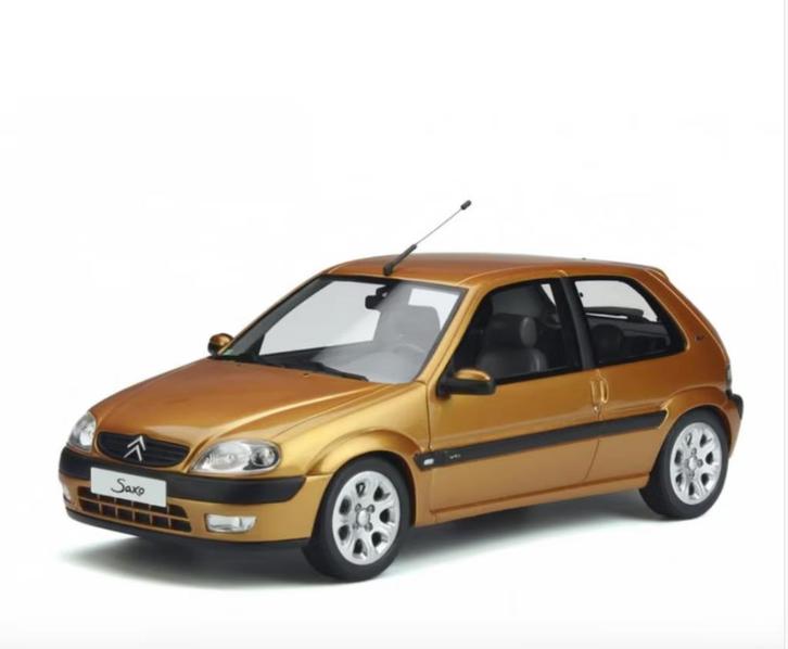 Citroen Saxo VTS goud geel 2000 SCHAAL 1/18 OTTO ref. OT893, Hobby en Vrije tijd, Modelauto's | 1:18, Nieuw, Auto, OttOMobile