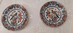 Twee handgeschilderde Makkum borden met vogelmotief, Antiek en Kunst, Ophalen