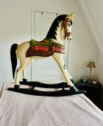 Nostalgisch houten hobbelpaard – 100 cm – decoratie, Antiek en Kunst, Ophalen of Verzenden